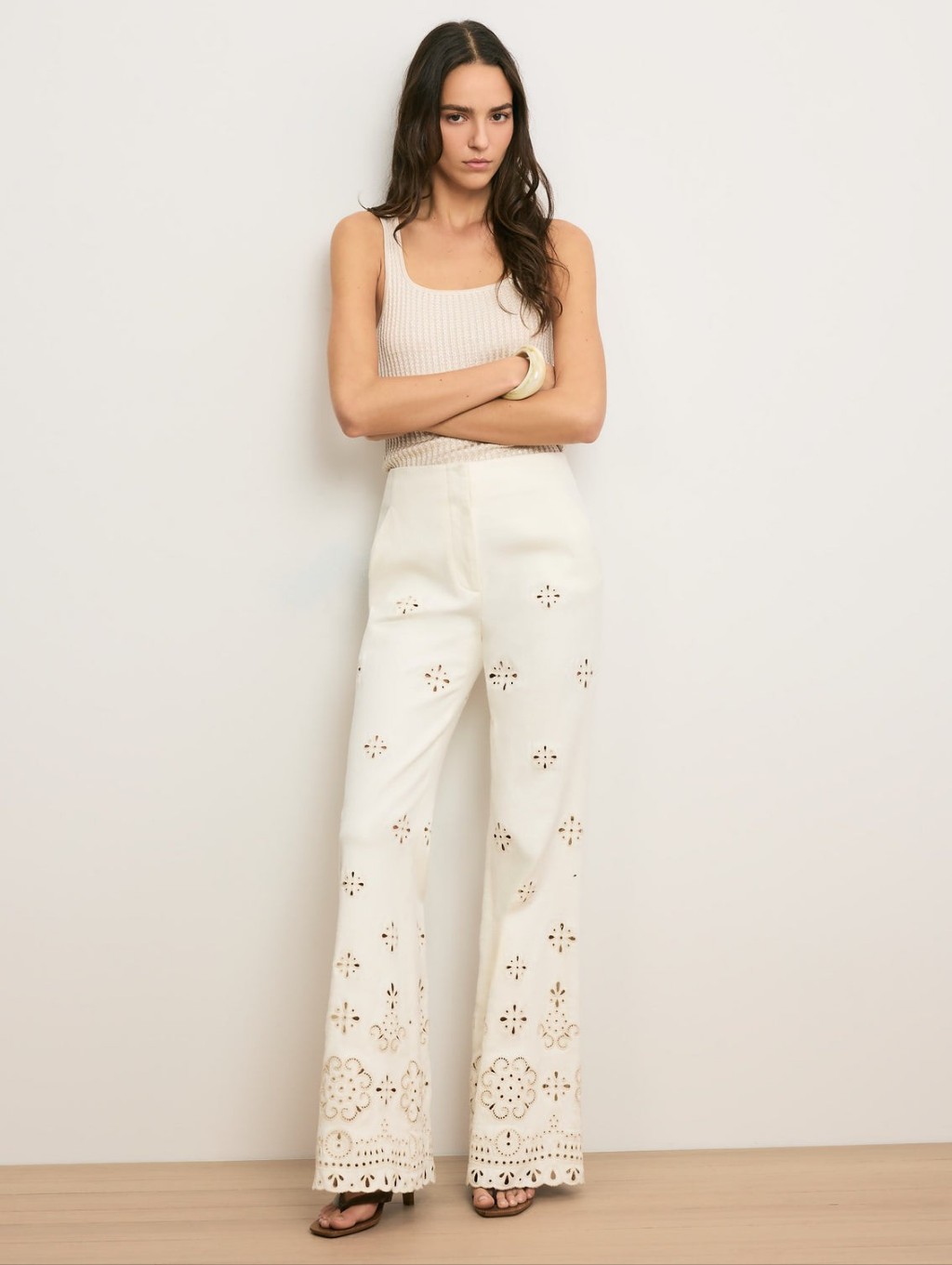 Veronica Beard Komi Eyelet Pant Size 2